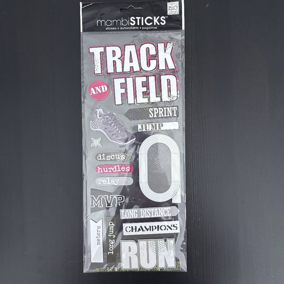 Varsity - Bundle of Scrapbooking Paper and Stickers - Picture 8 of 9